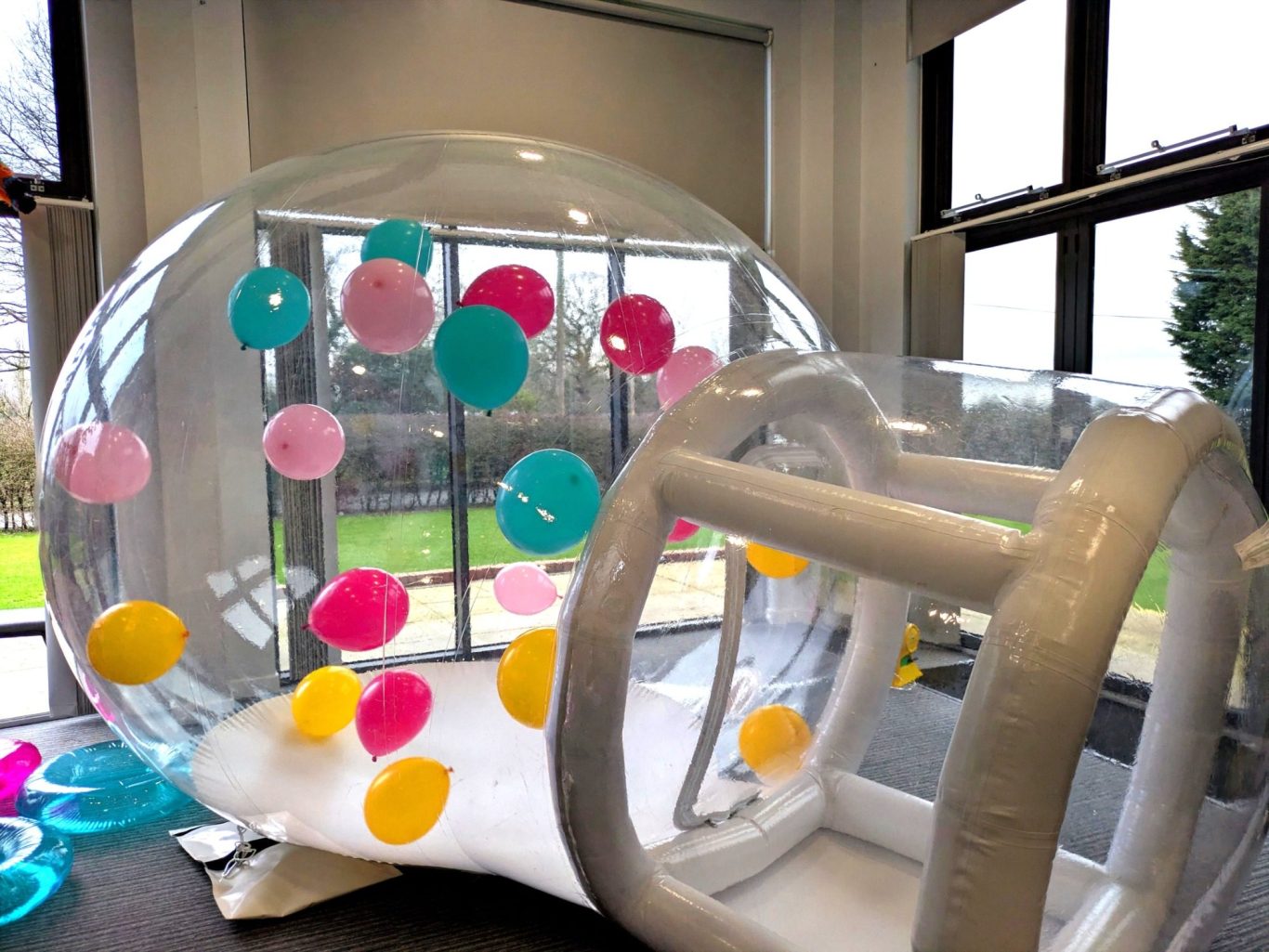 Our packages include ball pit, balls, 2 person rocker, arch, slides, hoppers, cars, soft toys available to tailor as required. 