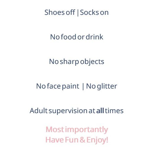 To ensure everyone has fun but is safe we ask that everyone follows some rules when hiring the soft play at their event. 